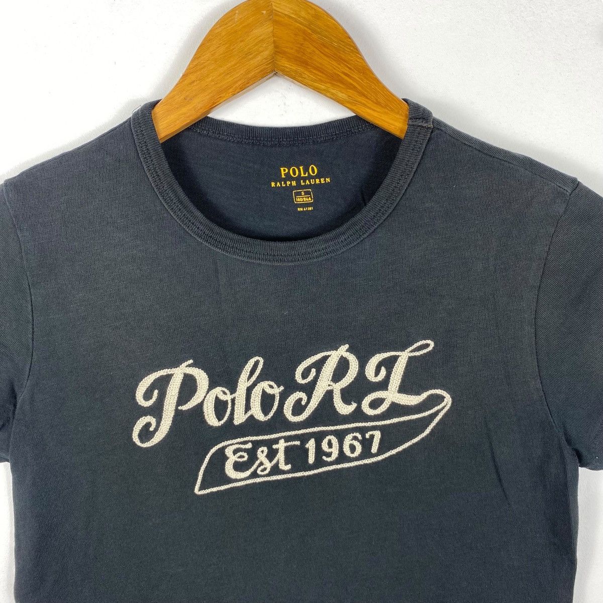 Polo Ralph Lauren × Ralph Lauren POLO RALPH LAUREN Logo Graphic Faded Tee Shirt Small Size Size S / US 4 / IT 40 - 2 Thumbnail