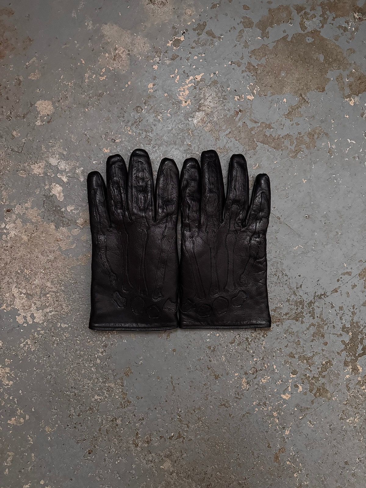Undercover AW03 “Paper Doll” Skeleton Leather Gloves Size ONE SIZE - 6 Thumbnail