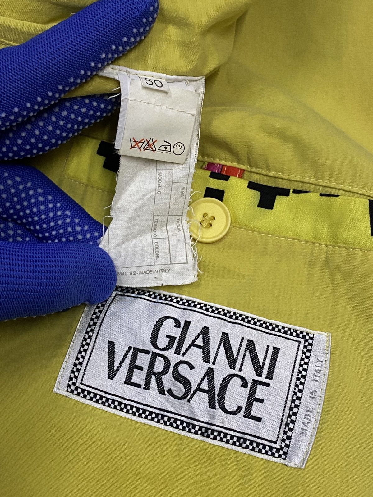 Versace 1992 Gianni Versace “Malevich” Inspired Unisex Bomber Jacket Size XL / US 12-14 / IT 48-50 - 8 Thumbnail