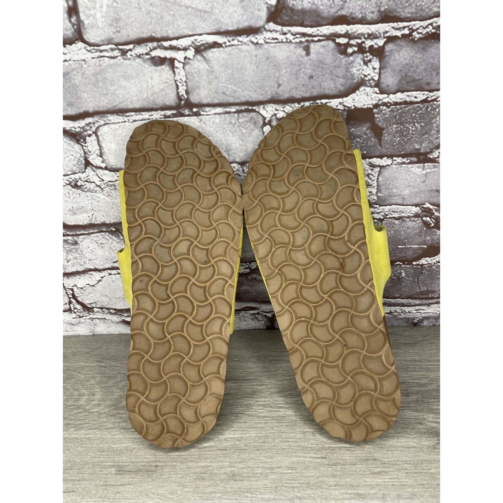 Other Sanosan Yellow Leather Arizona Slides Casual Cork Sandals Wo Size US 9.5 / IT 39.5 - 12 Thumbnail