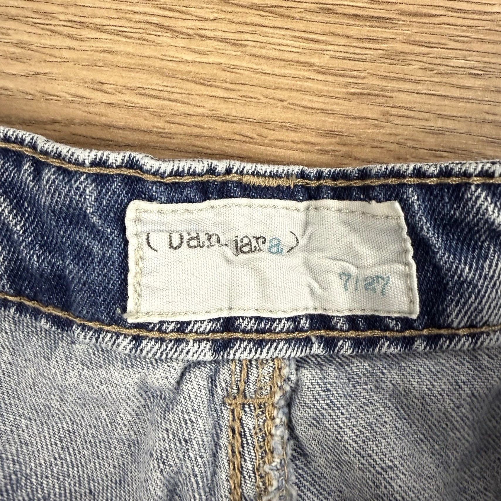 Vintage VINTAGE Ban.jara High Rise Barrel Leg Jeans 100% Cotton Size 7/27 Blue Womens Jeans Straight Size 28" / US 6 / IT 42 - 2 Thumbnail
