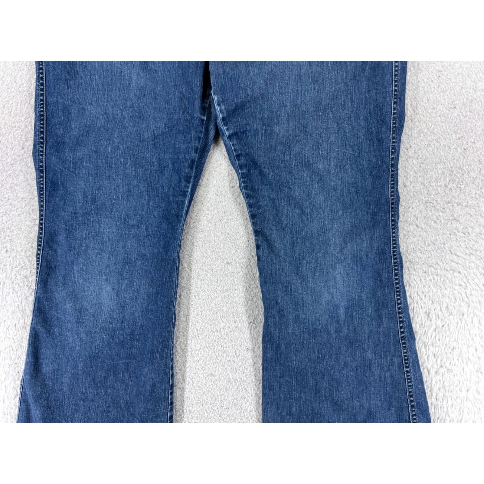 Old Navy VINTAGE Old Navy Womens Flared Maternity Jeans 12 Blue Denim Stretch Low Rise 5-Pocket Size 34" / US 12 / IT 48 - 3 Thumbnail