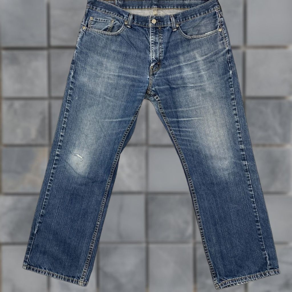 Levi's Levi's 559 Jeans Mens 38 x 30 Blue Relaxed Straight Distressed Denim Pants Jeans Size US 38 / EU 54 - 1 Thumbnail