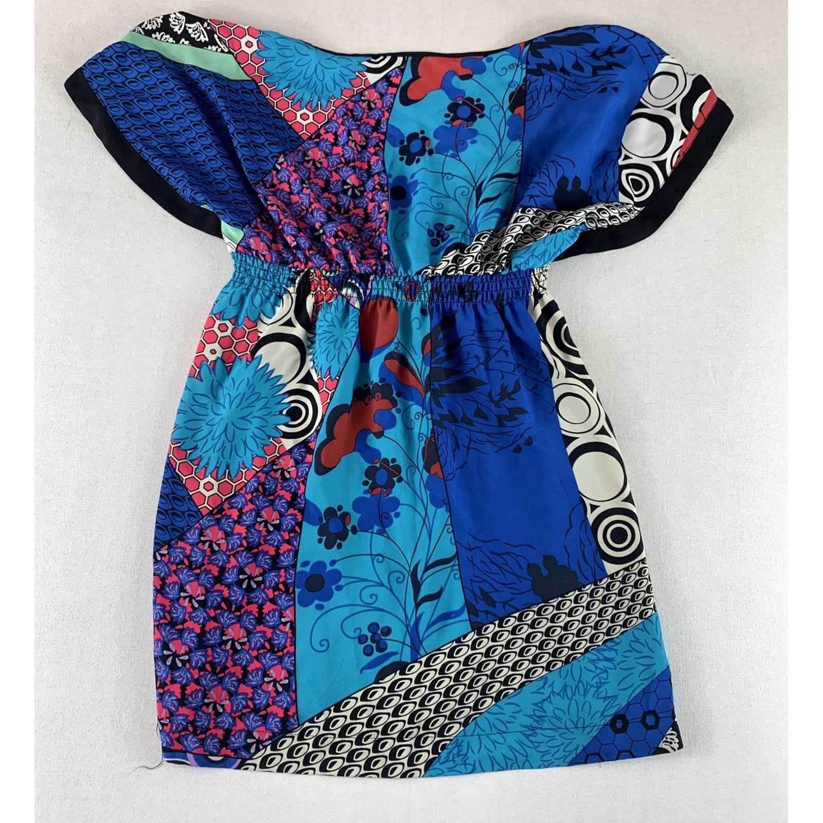 Vintage VINTAGE MATTY M DRESS WOMENS MEDIUM BLUE FLORAL Size M / US 6-8 / IT 42-44 - 5 Thumbnail