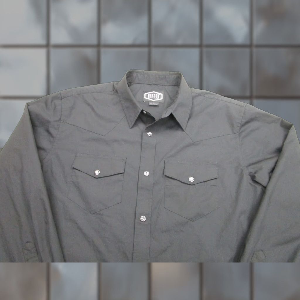 Vintage Gibson Shirt Mens Large Black Western Rockabilly Pearl Snap Long Sleeve Shirt Size US L / EU 52-54 / 3 - 1 Thumbnail