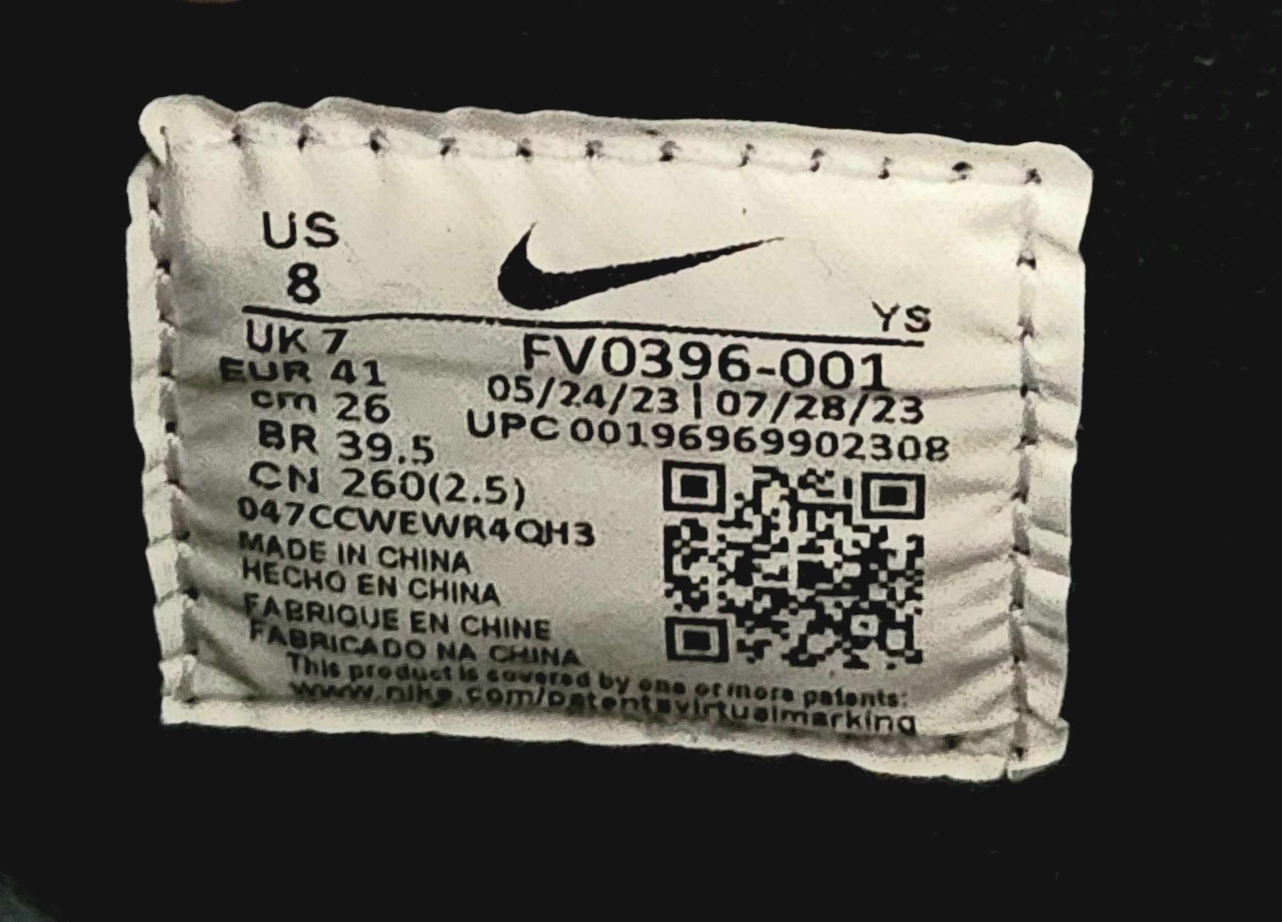 Nike Nike Terminator Low Black Medium Ash Gum Grey 8 FV0396-001 Size US 8 / EU 41 - 11 Thumbnail