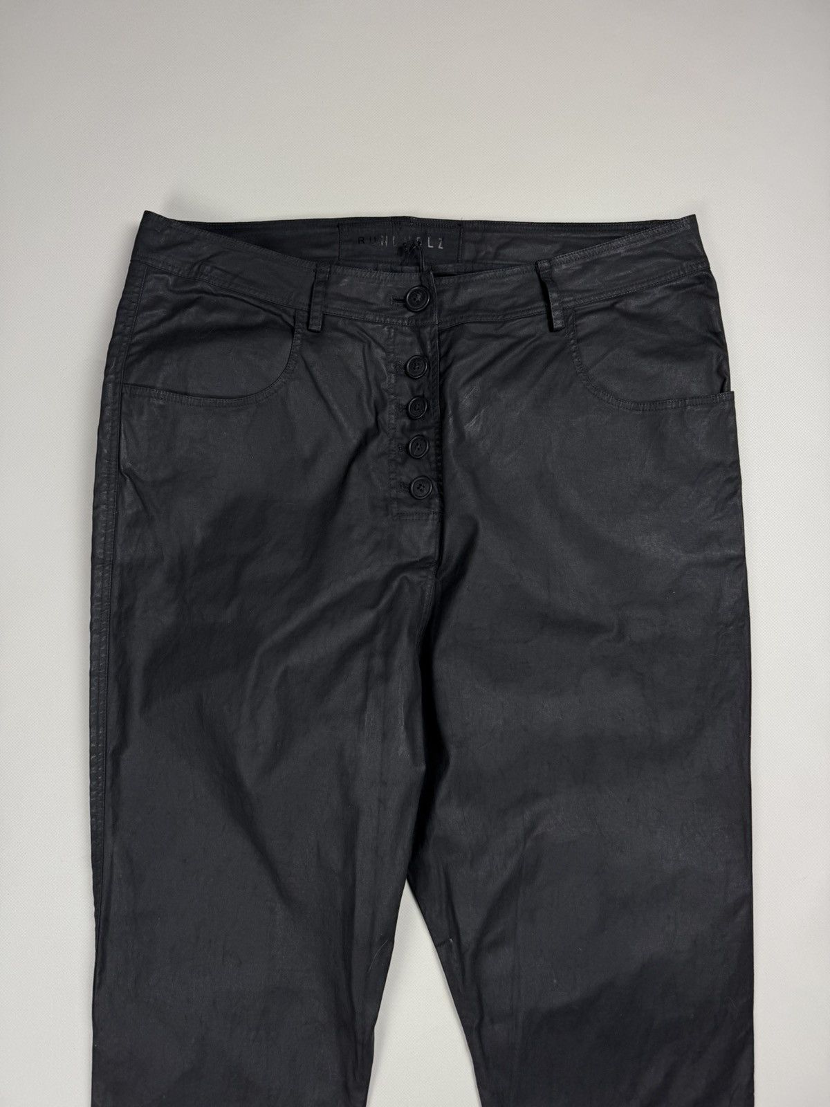 Rundholz BNWT! Rundholz Dip Coated Cotton Drop Crotch Pants Trousers Size 28" / US 6 / IT 42 - 5 Thumbnail