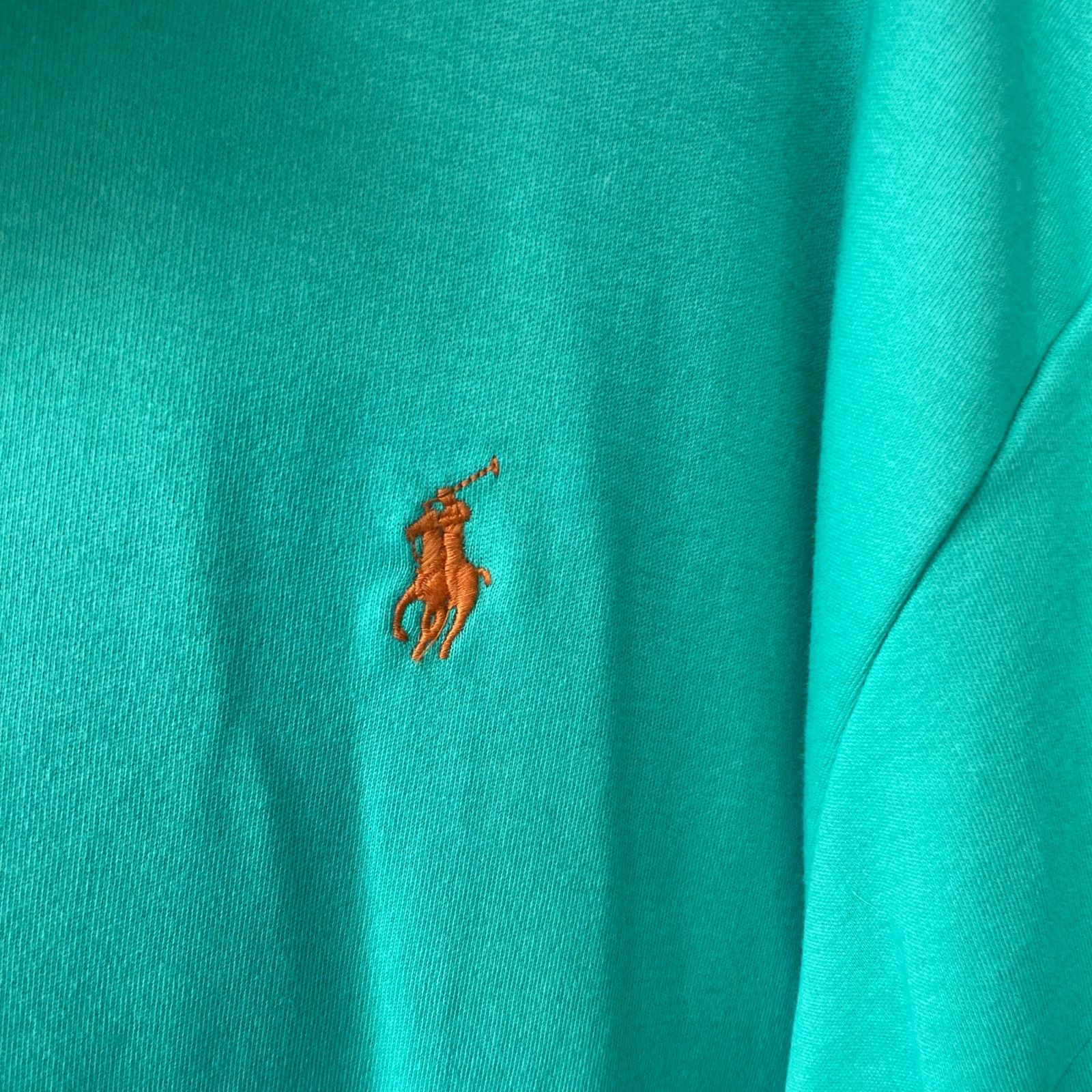 Ralph Lauren Ralph Lauren Men Green Short Sleeve Smooth Polo Shirt XL Size US XL / EU 56 / 4 - 2 Thumbnail