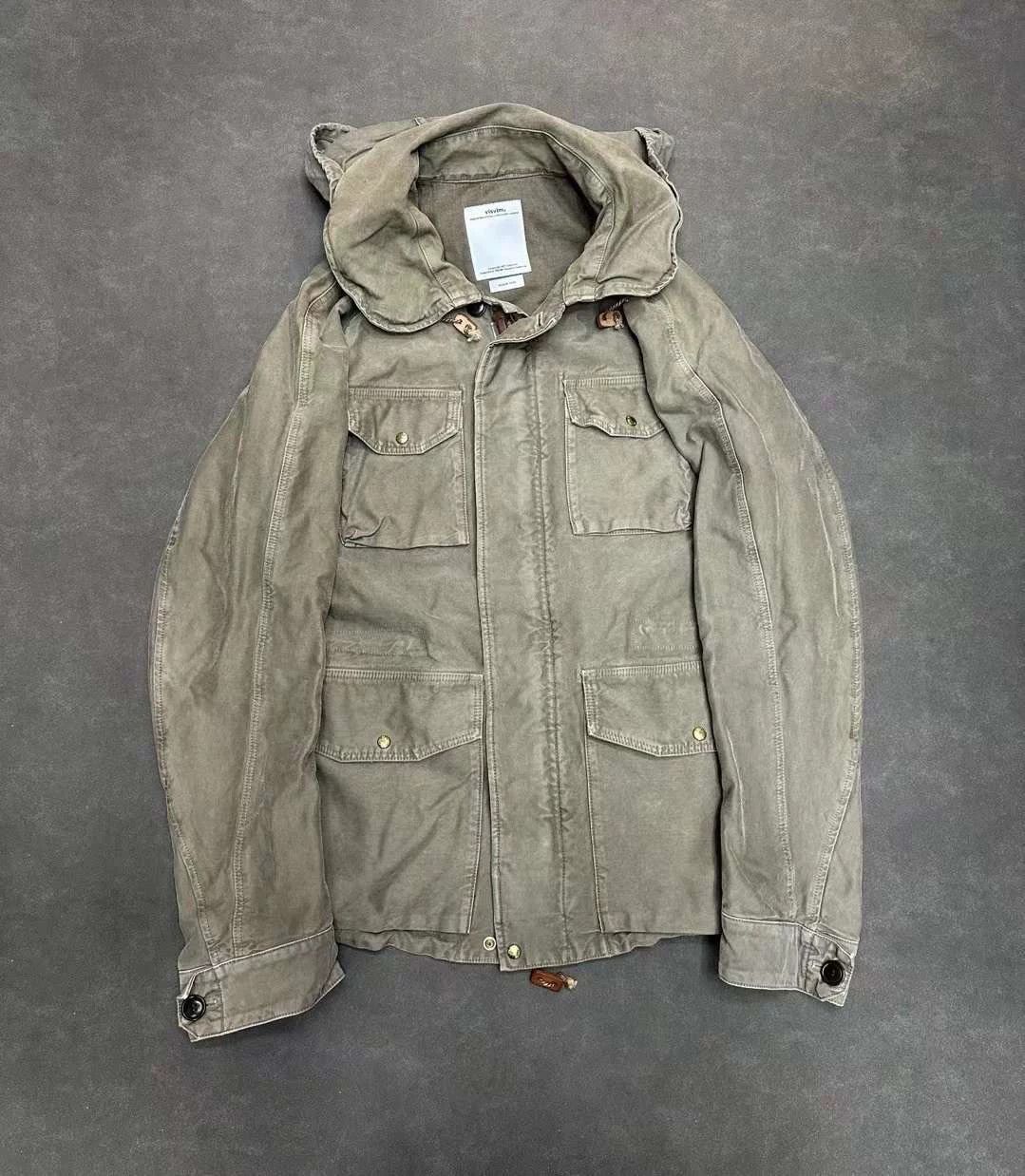 ジャケット・アウター visvim BYRON DS JKT size1 Visvim Gray Byron Drivers Jacket Visvim visvim BYRON DRIVERS JKT size1