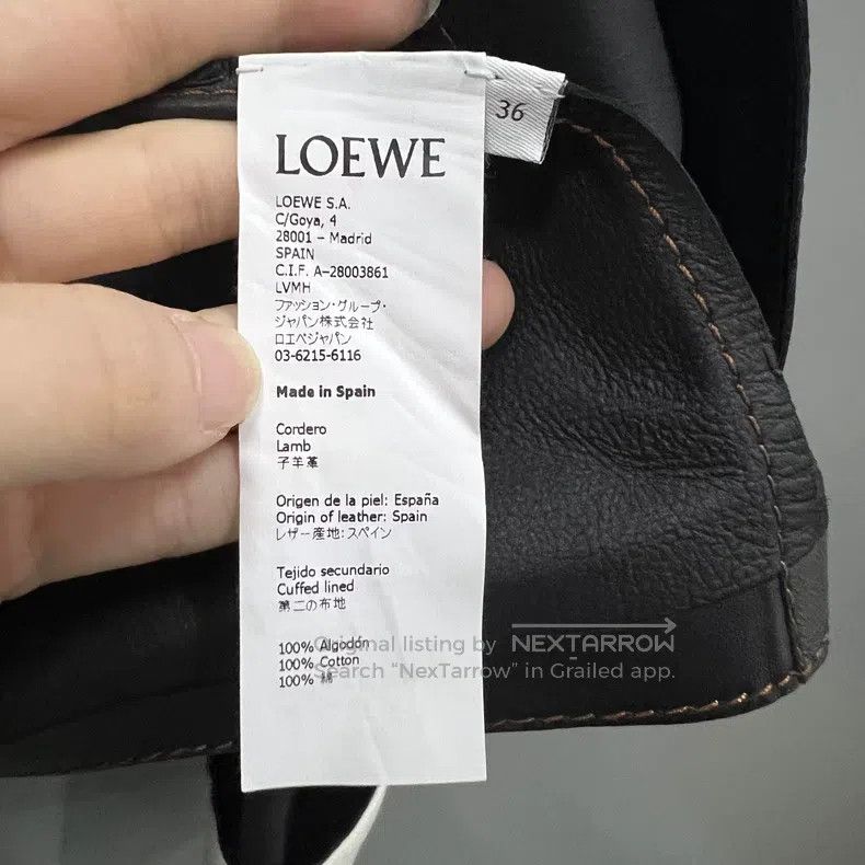 Loewe Loewe Black sheepskin short sleeve jacket Size XS / US 0-2 / IT 36-38 - 4 Thumbnail