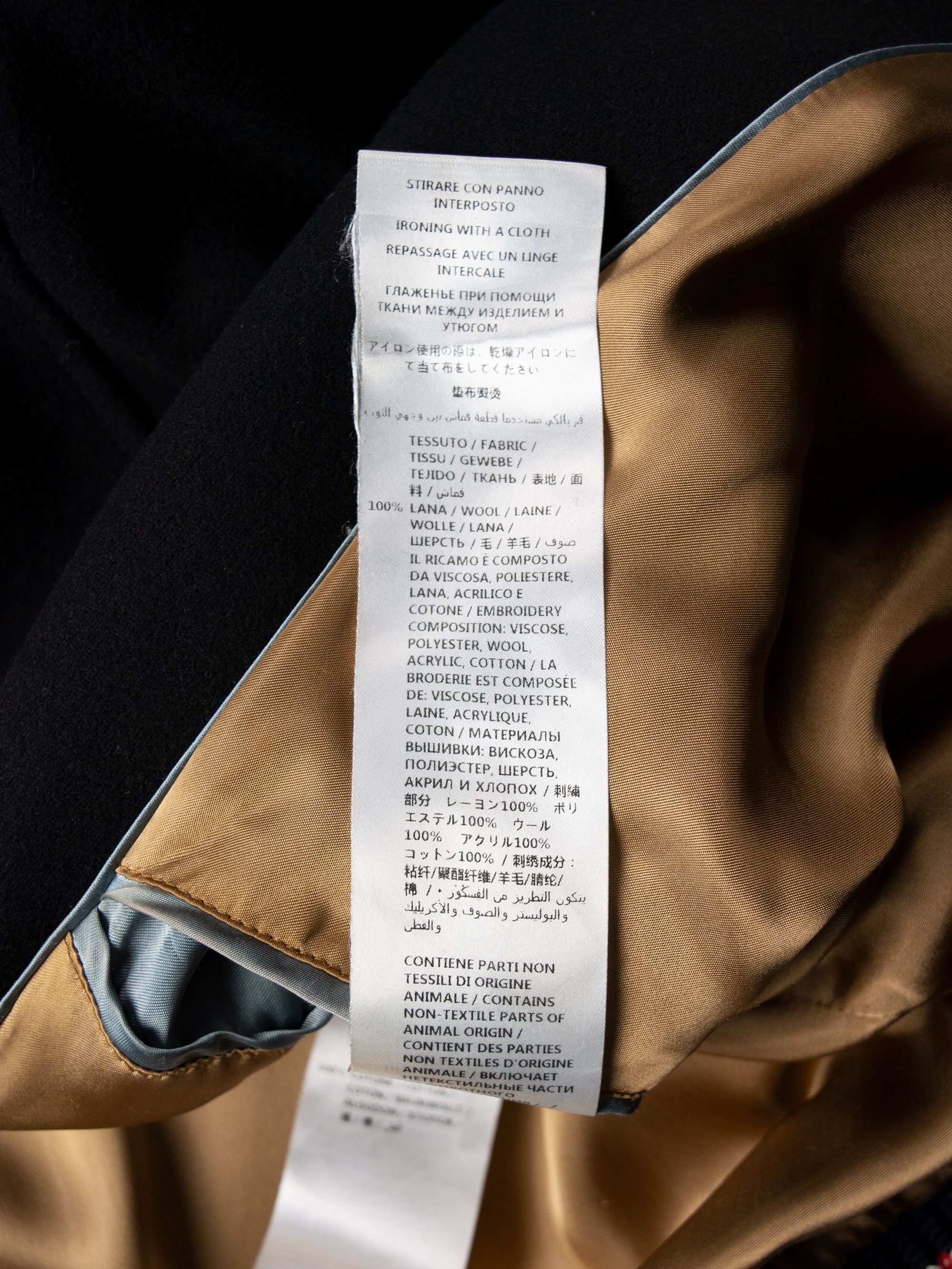 Gucci Gucci Cruise 2018 Bumble Bee embroidered wool college jacket Size US M / EU 48-50 / 2 - 11 Thumbnail