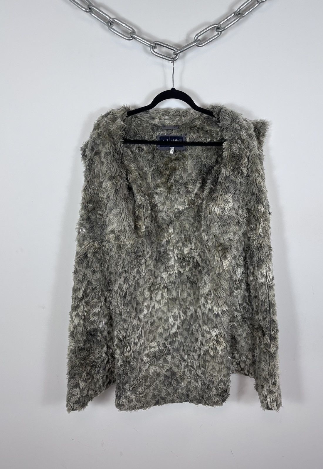 Armani Armani Jeans Vintage Women’s Vegan Leather Fur Coat Jacket Size S / US 4 / IT 40 - 2 Thumbnail