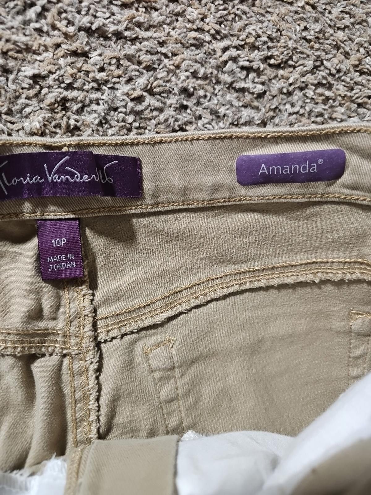 Other Gloria Vanderbilt Amanda Sz 10P Khaki Pants Size 32" / US 10 / IT 46 - 3 Thumbnail