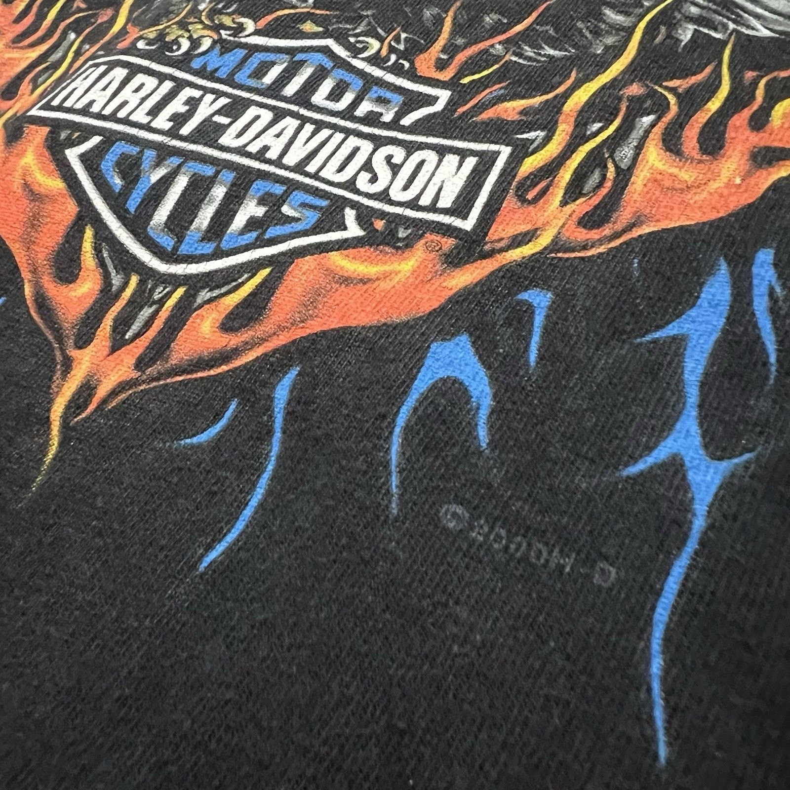 Harley Davidson Harley Davidson Motorcycles Shirt Black Eagle Flames L Size US L / EU 52-54 / 3 - 5 Thumbnail
