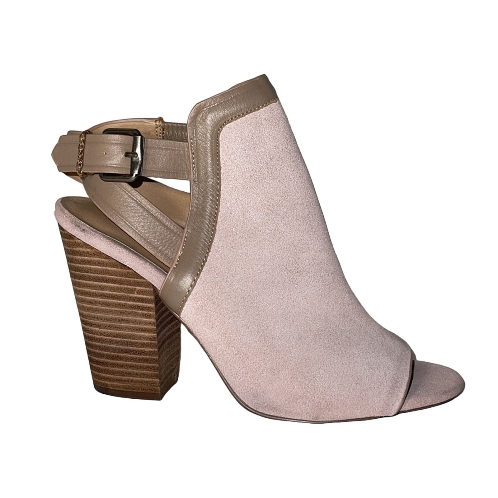 Joe's Joe’s Jeans Peep Toe Slingback Stack Heel Booties Size 9 Size US 9 / IT 39 - 1 Thumbnail