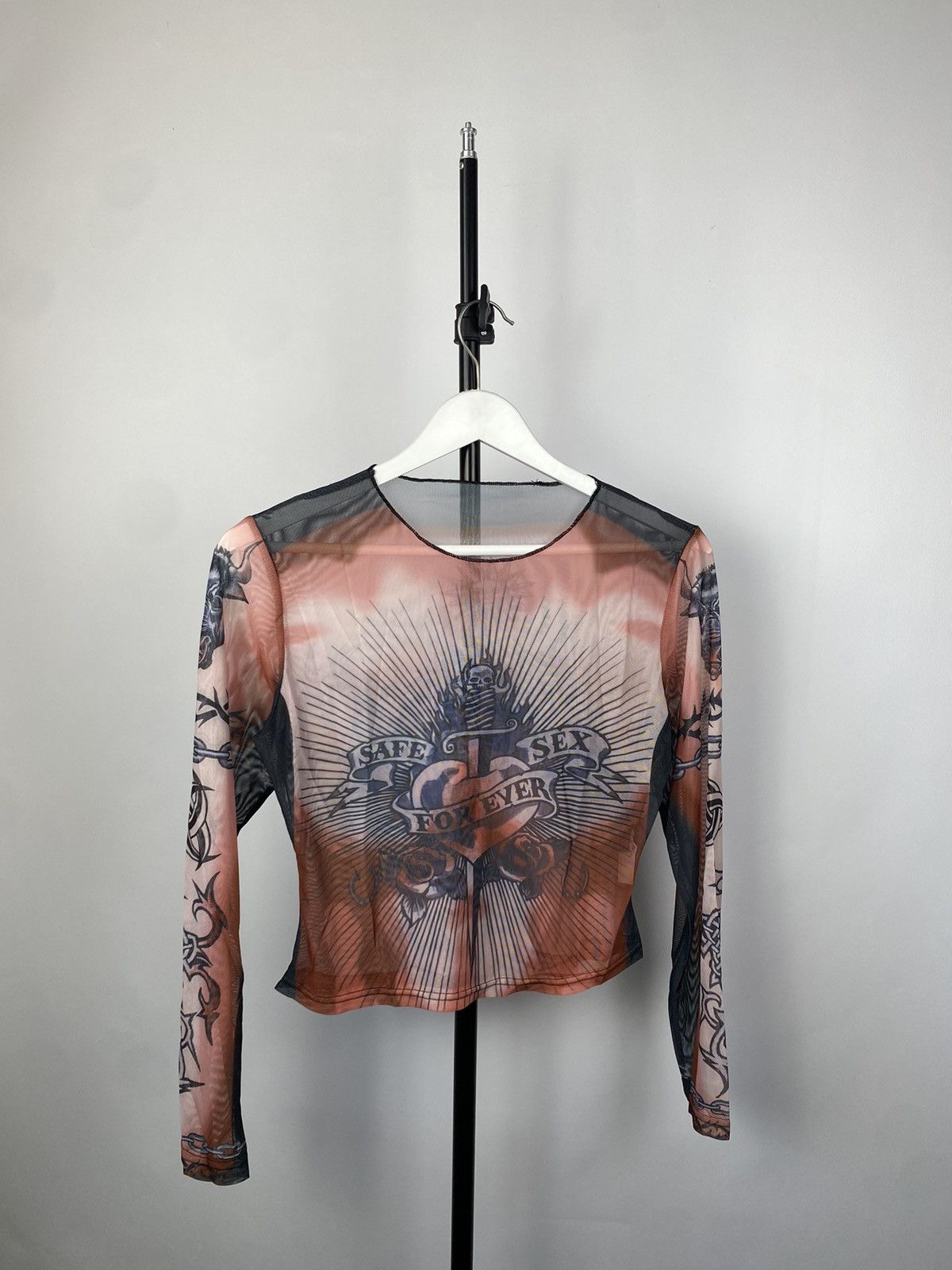 Designer × Japanese Brand Save The Queen Jean Paul Gaultier Style Mesh Top Blouses Size M / US 6-8 / IT 42-44 - 1 Thumbnail
