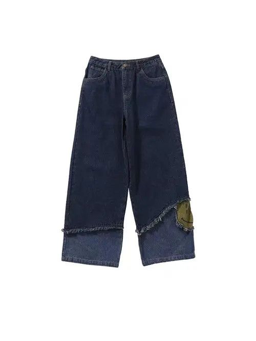 VIBE Straight-leg jeans with retro patchwork design Size US 32 / EU 48 - 7 Thumbnail