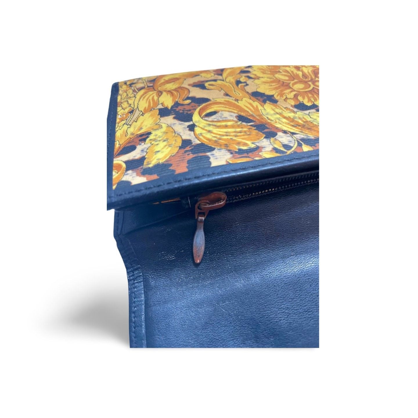 Versace Vintage Gianni Versace leopard and black leather wallet Size ONE SIZE - 7 Thumbnail
