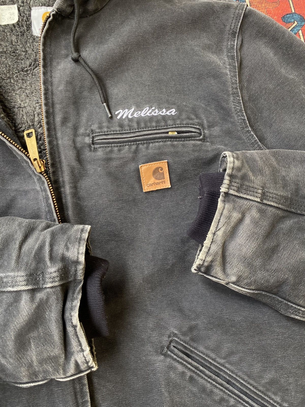 Carhartt Carhartt Jacket Sherpa Lined J141 BLK Leather patch Size US M / EU 48-50 / 2 - 8 Thumbnail