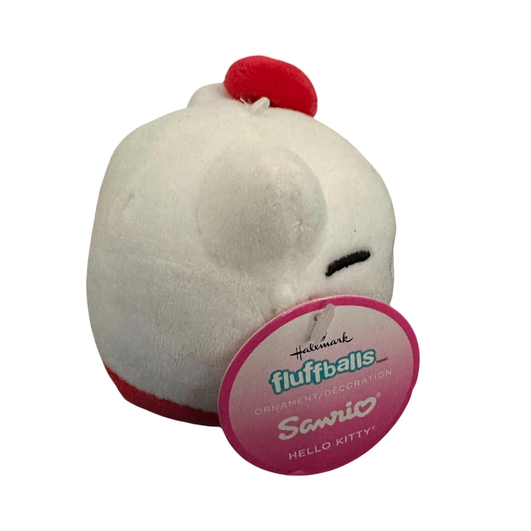 Japanese Brand Hello Kitty Sanrio Hallmark Fluffballs Plush Ornament Toy C Size ONE SIZE - 6 Thumbnail