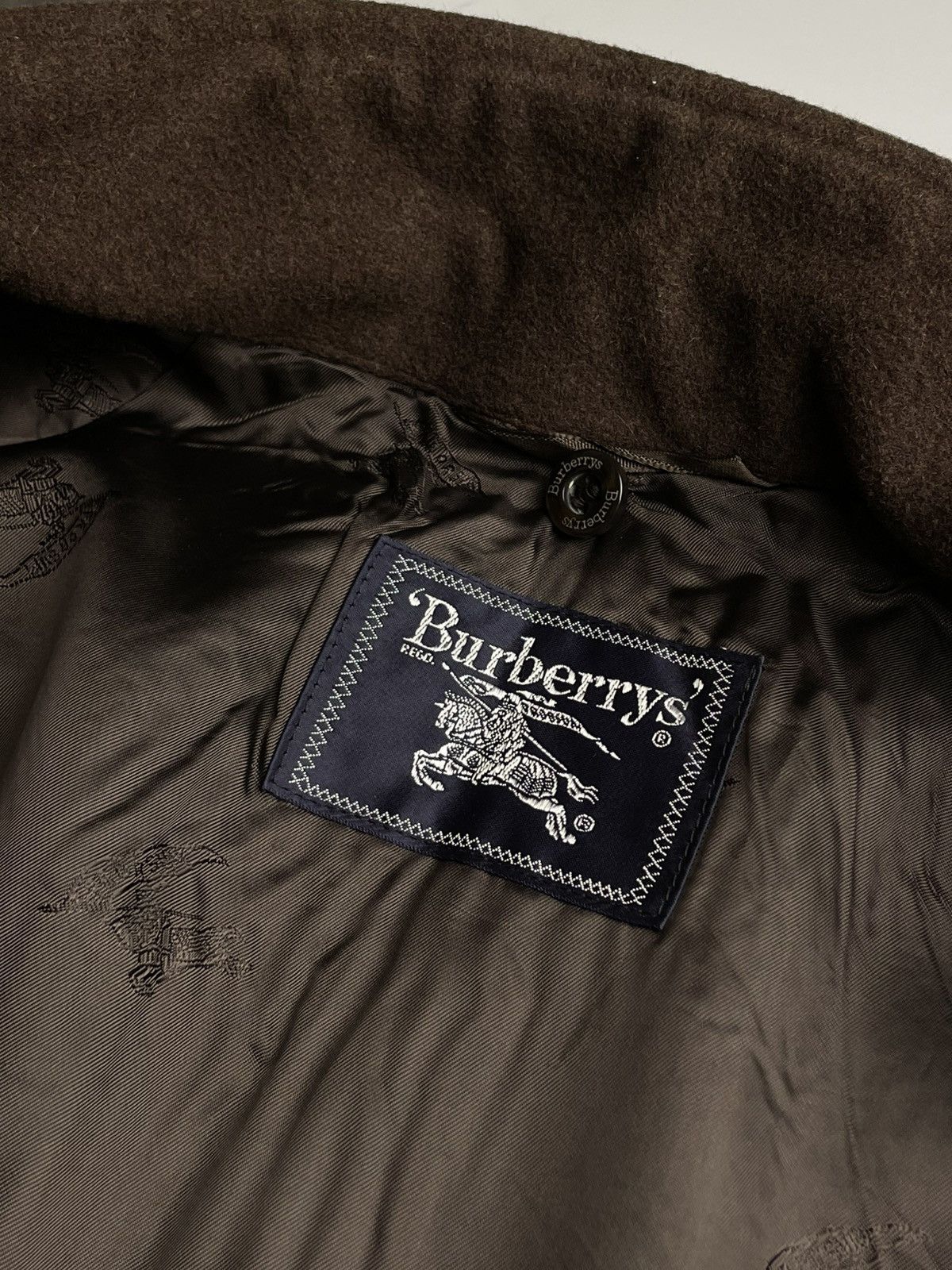 Burberry Vintage BURBERRY’S Brown Wool Coat Size US L / EU 52-54 / 3 - 10 Thumbnail