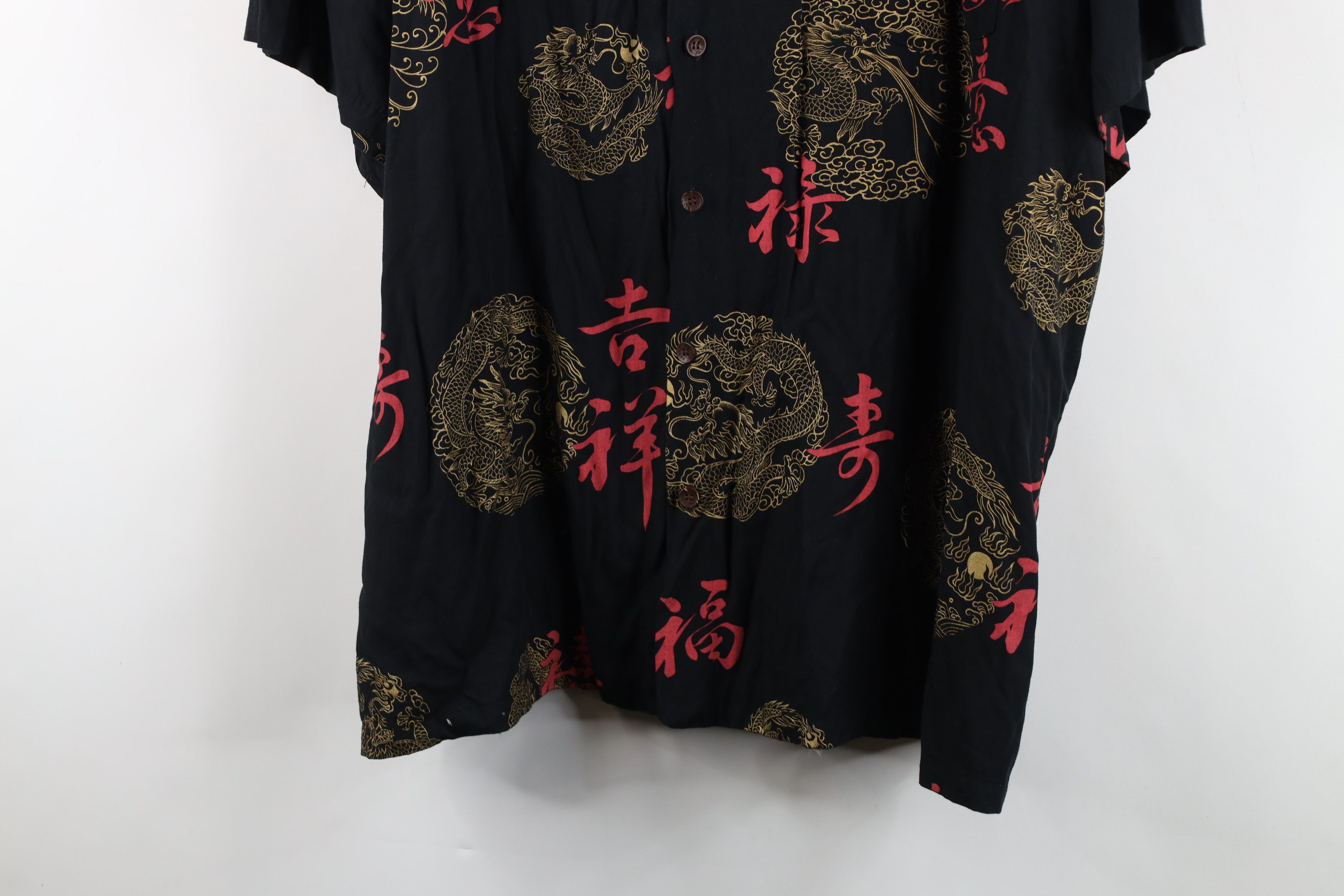 Vintage Vintage 90s Streetwear Dragon Hawaiian Button Shirt USA Size US XXL / EU 58 / 5 - 3 Thumbnail