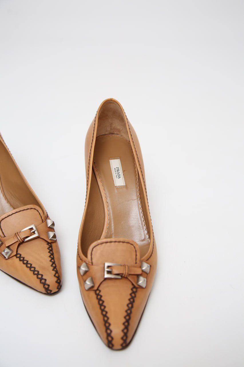 Prada Rare Women’s Prada Pointed Toe Heels Pumps Size EU 39 Size US 9 / IT 39 - 2 Thumbnail
