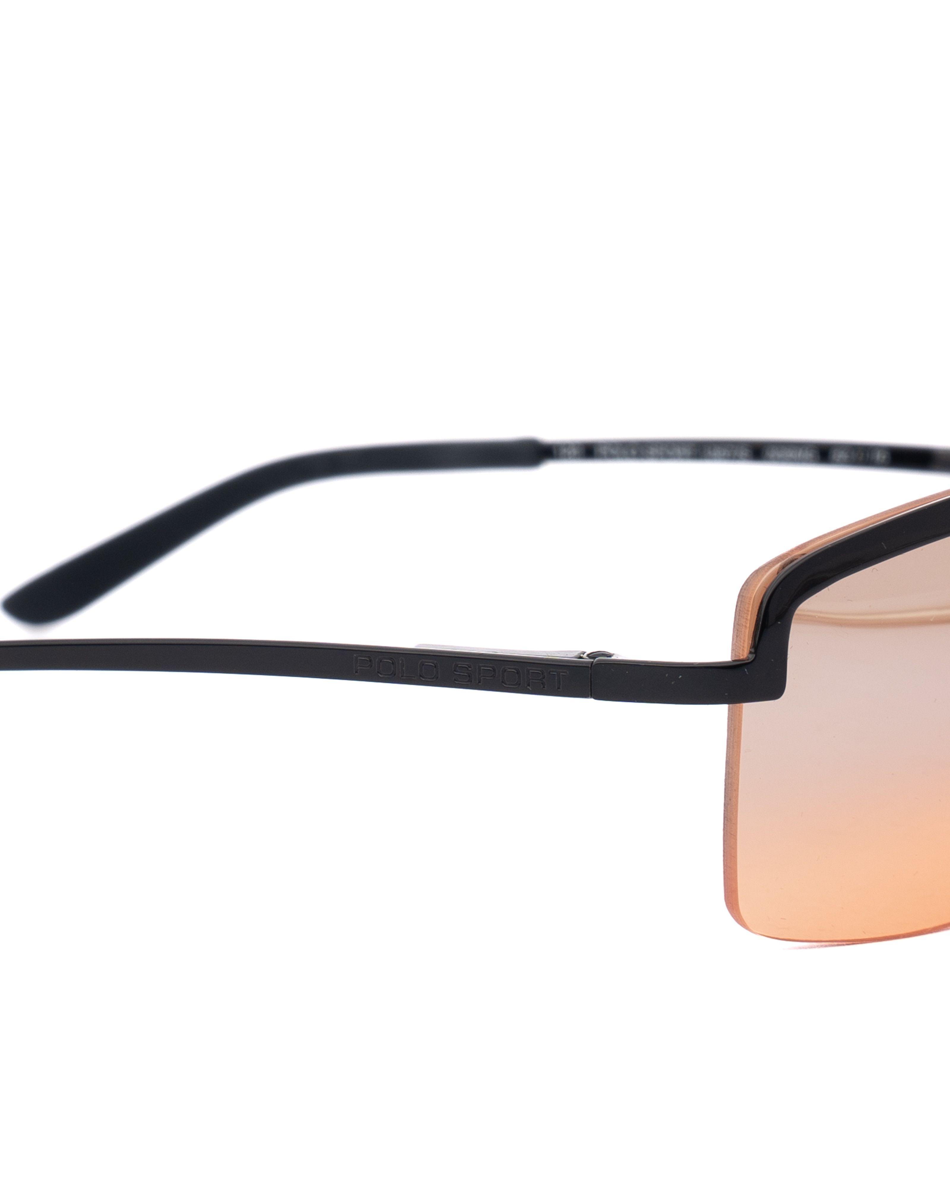 Polo Ralph Lauren Polo Sport Ralph Lauren '90s Orange Half-Rim Sunglasses Size ONE SIZE - 3 Thumbnail