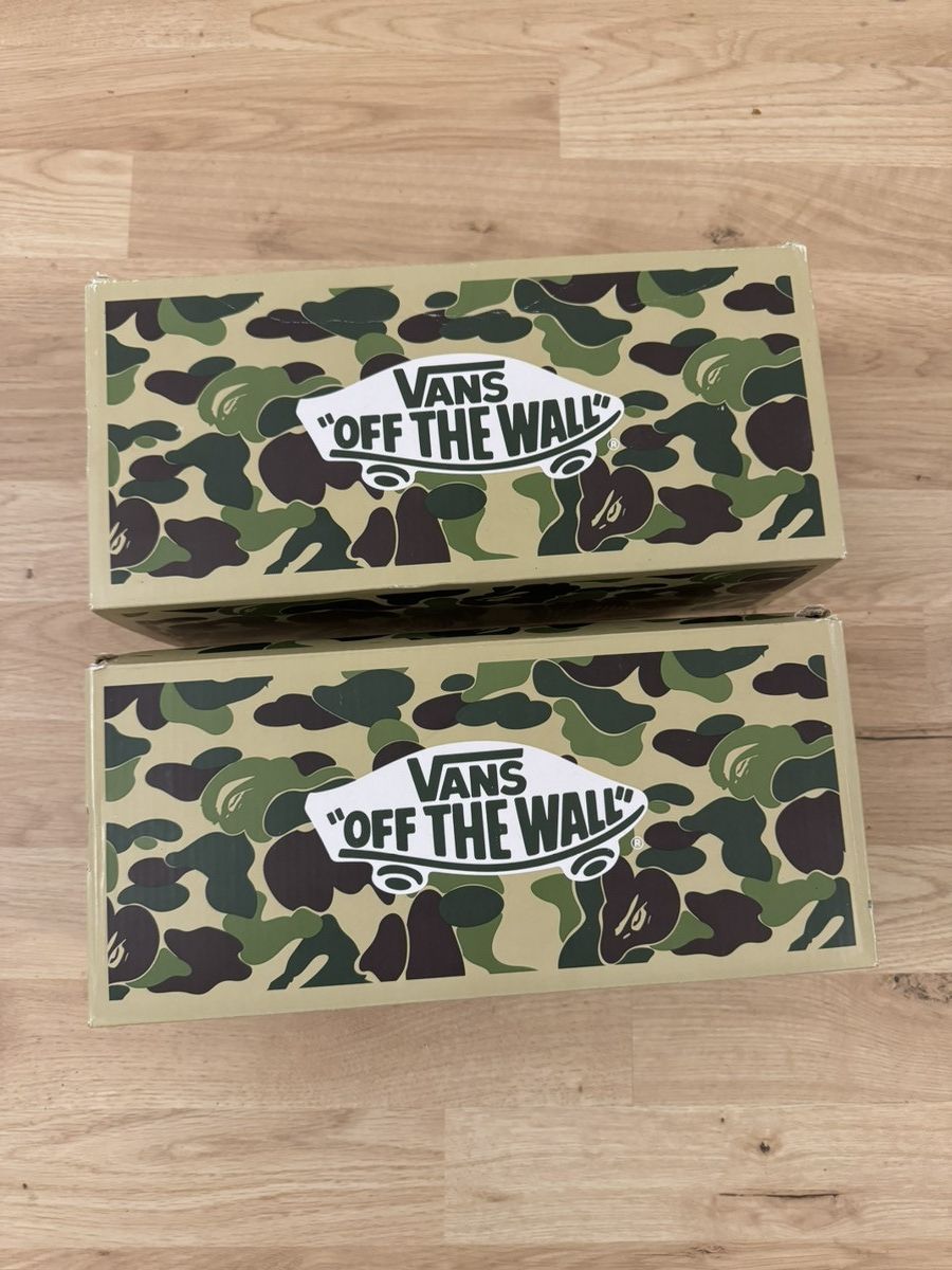 Bape × Vans Bape Green Camo Vans Old Skool 36 D Monogram Size: 7 US Size US 6.5 / EU 39-40 - 8 Thumbnail