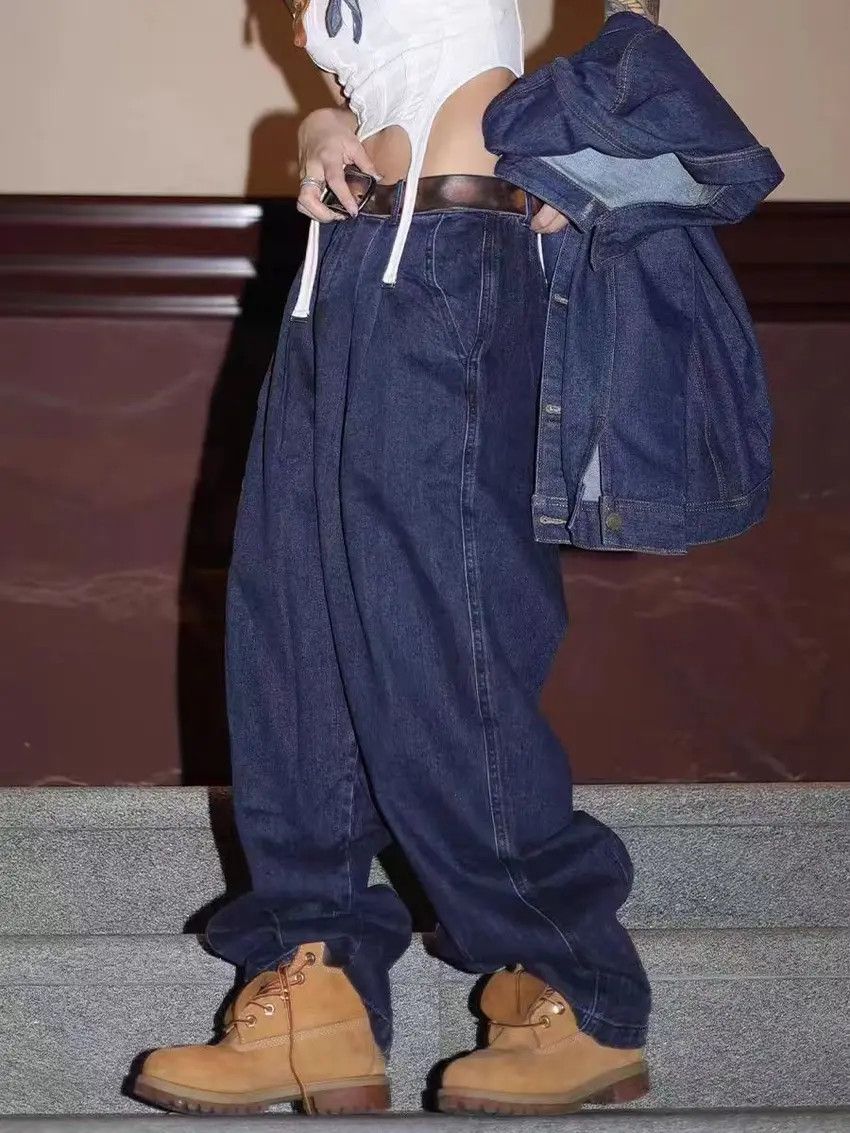 Designer × Japanese Brand Vintage Hip Hop Street Style Loose Casual Pants Size US 31 - 1 Thumbnail