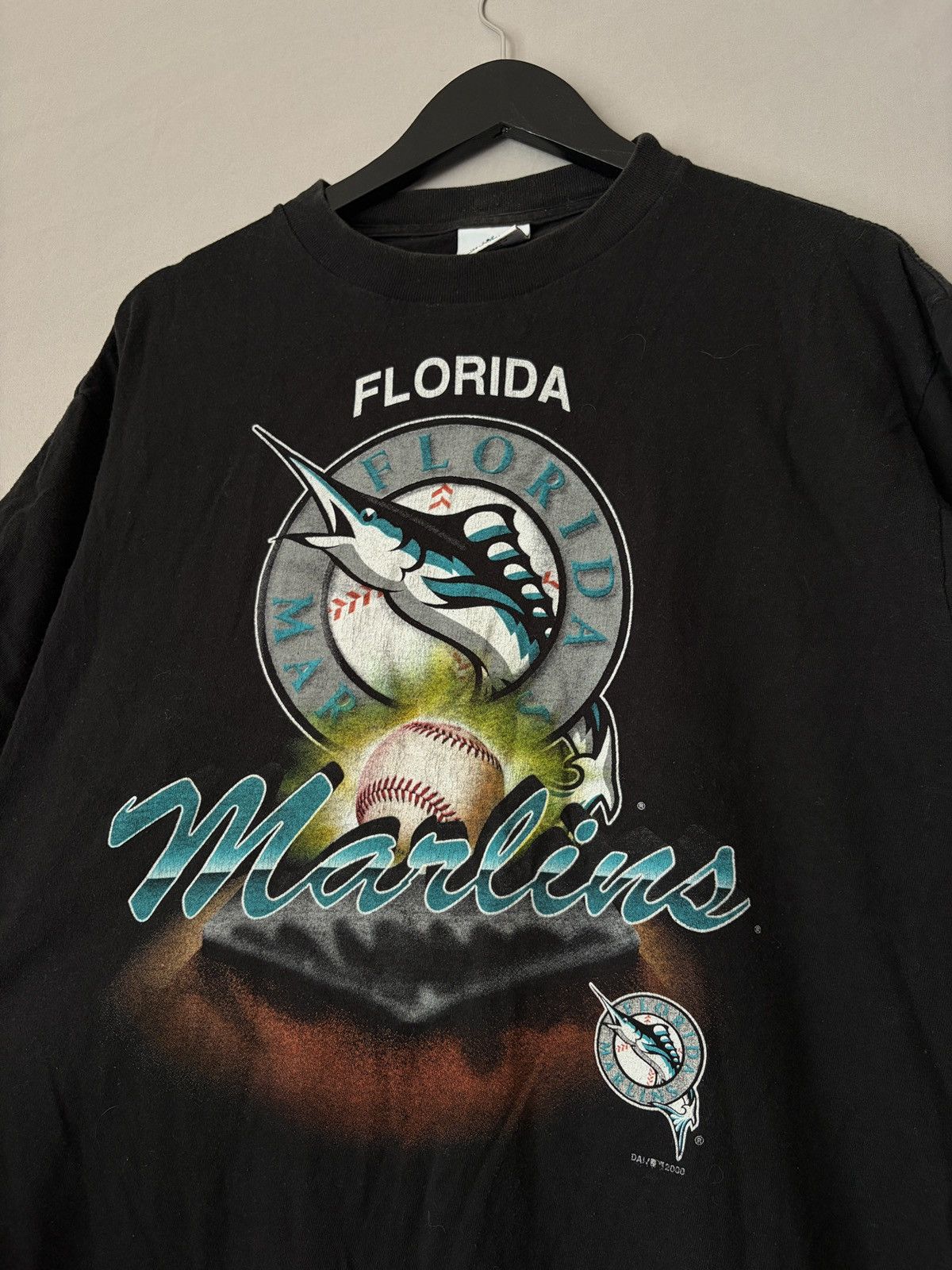 Vintage 2000 Vintage Florida Marlins Vintage T-shirt Size US L / EU 52-54 / 3 - 3 Thumbnail