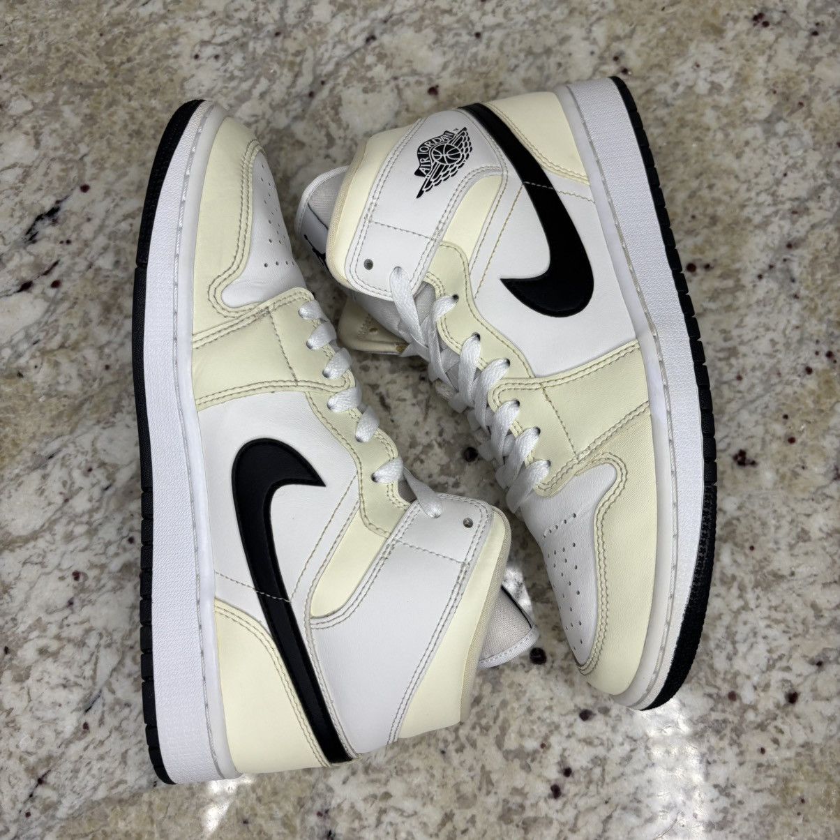Jordan Brand Size 10W/8.5M - Jordan 1 Mid Coconut Milk Wmn CLEAN No Box Size US 10 / IT 40 - 15 Thumbnail