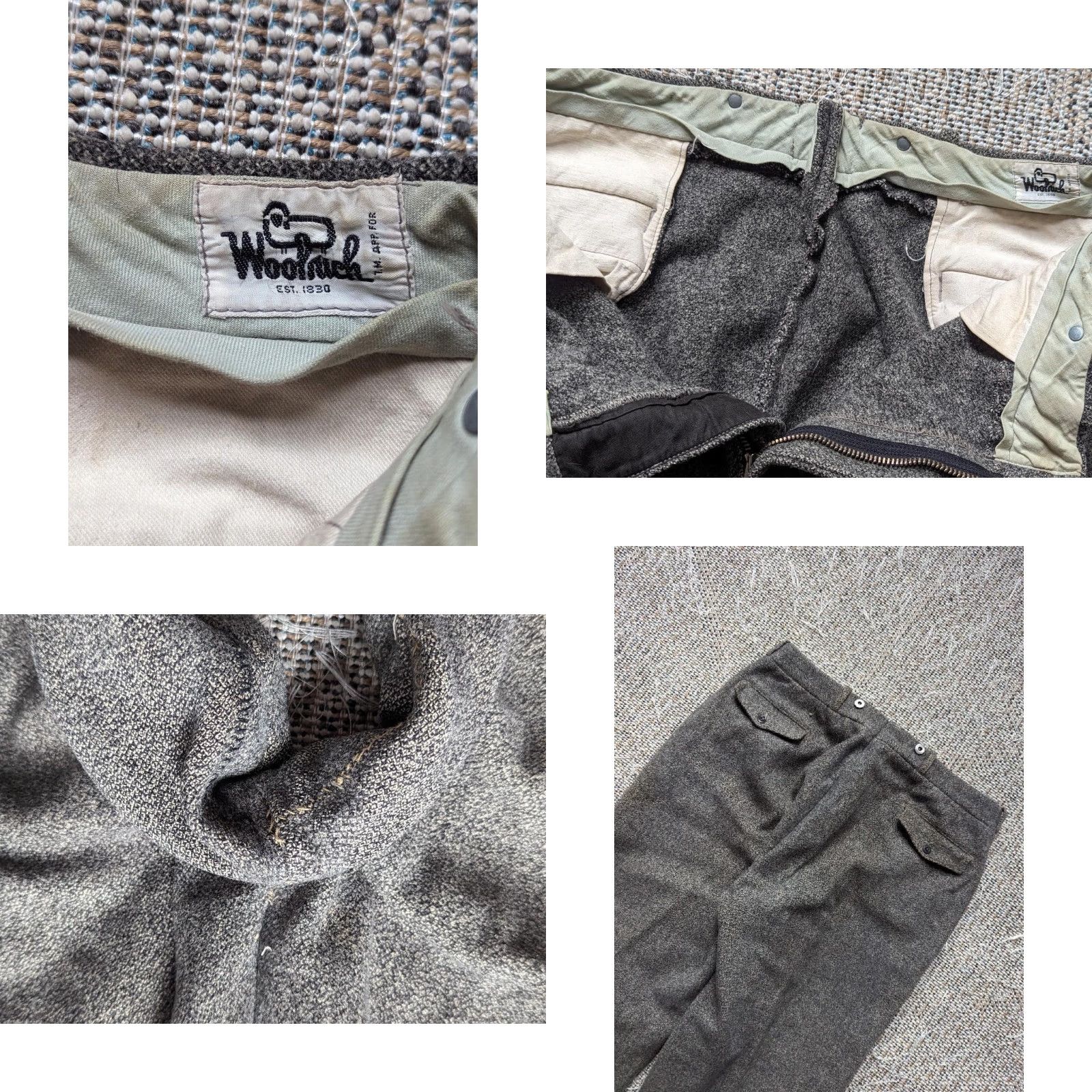 Eddie Bauer VINTAGE Eddie Bauer pants Hunting 30x26 Wool Salt & Pepper Gray/Brown Men XS? Size US 30 / EU 46 - 8 Thumbnail