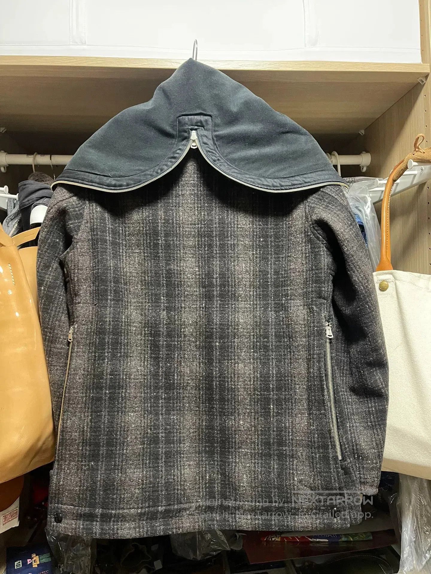 Freewheelers gray checkered wool hunting coat. Size US M / EU 48-50 / 2 - 2 Thumbnail