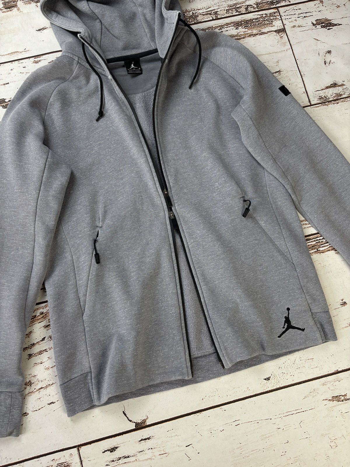 Jordan Brand Air Jordan Grey Zip Hoodie Drill Size US L / EU 52-54 / 3 - 4 Thumbnail