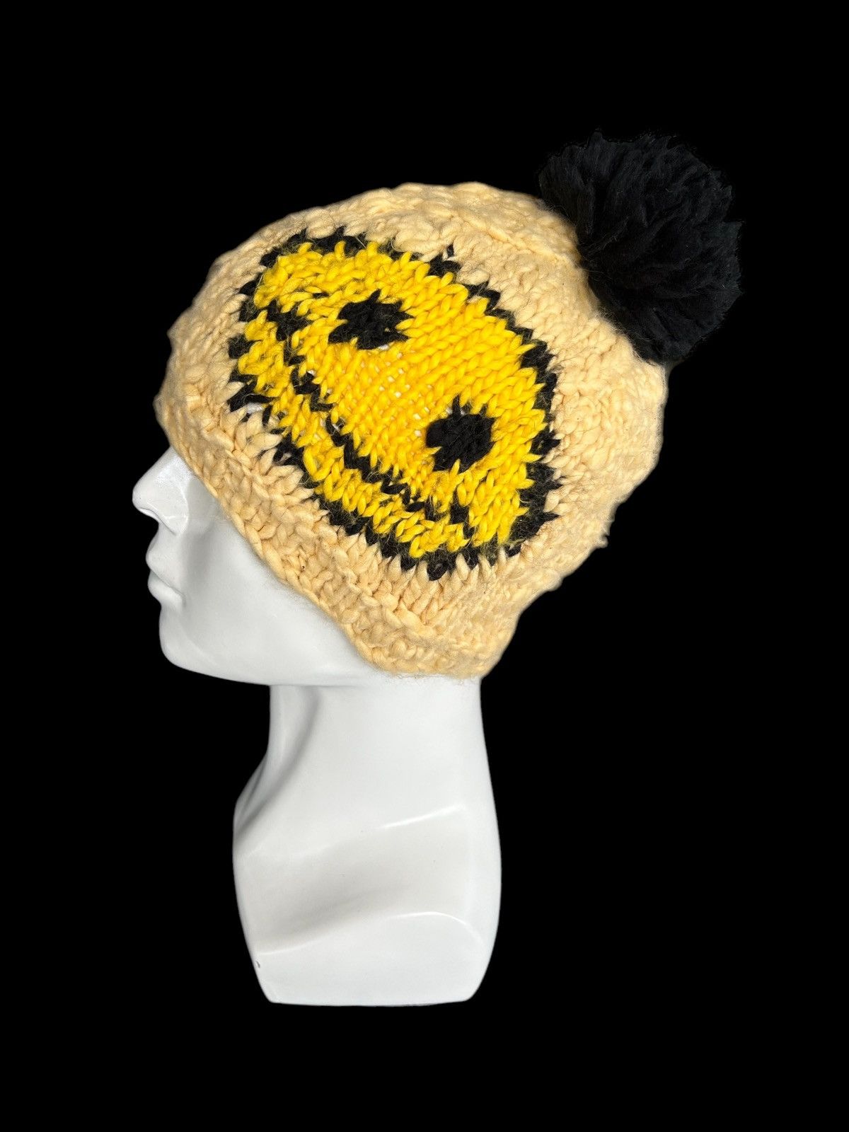 Japanese Brand × Kapital × Vintage Inspired By Kapital Smile knitted Handmade Beanie Hats Size ONE SIZE - 2 Thumbnail