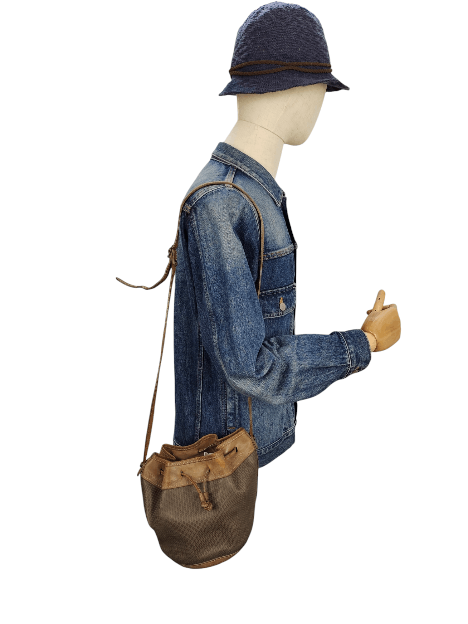 Charles Jourdan Vintage Charles Jourdan Patina Leather Bucket Mini Bag Size ONE SIZE - 2 Thumbnail