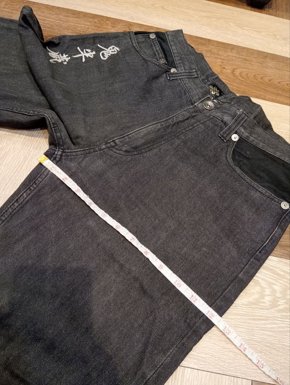 Japanese Brand JAPANESE SUKAJAN BLACK DENIM PANTS Size US 32 / EU 48 - 14 Thumbnail