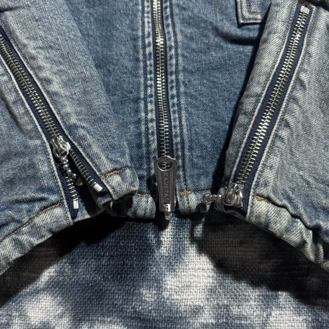 Kapital Kountry Kapital Reversible Bone Lining Motocross Denim Jacket Size US L / EU 52-54 / 3 - 6 Thumbnail