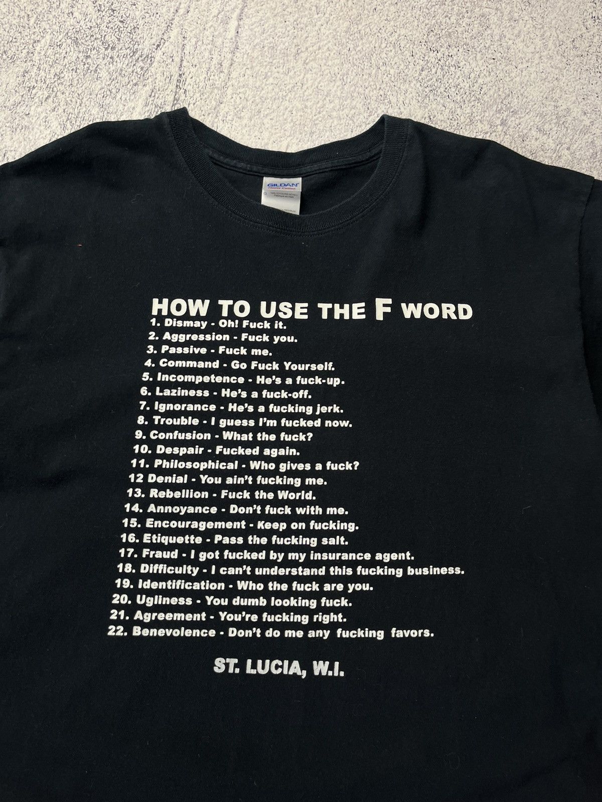 Other Vintage How To Use The F Word Humor Tee Size US L / EU 52-54 / 3 - 6 Thumbnail