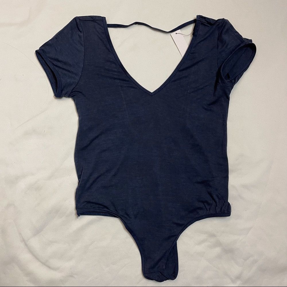 Other NWT New Olivaceous Bodysuit Blue Short Sleeves Size M Size M / US 6-8 / IT 42-44 - 6 Thumbnail