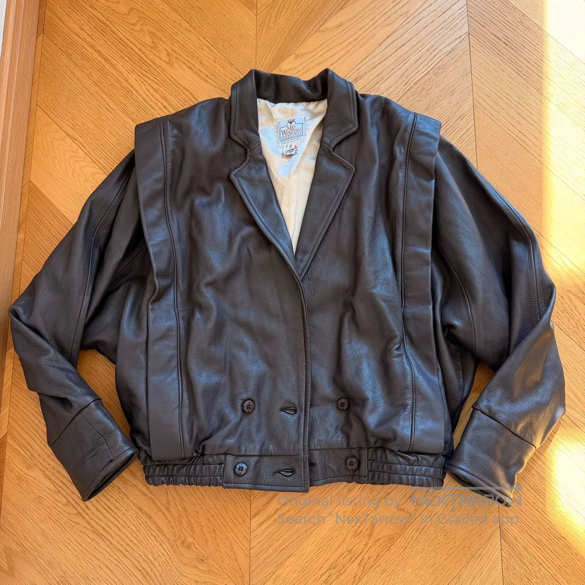 Vintage Vintage Midwestern Leather Flight Jacket. Size US S / EU 44-46 / 1 - 1 Thumbnail