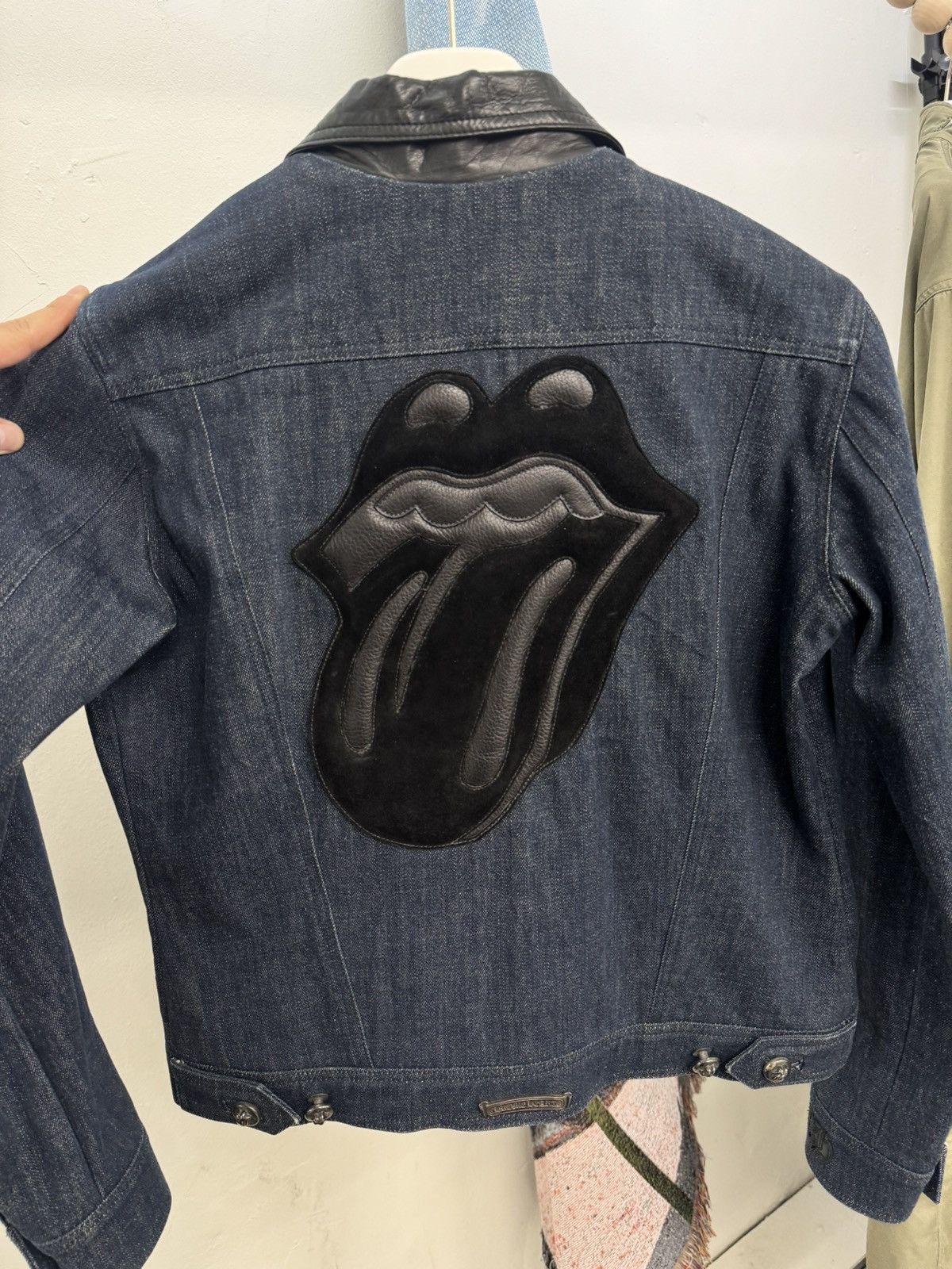 Chrome Hearts CHROME HEARTS X Rolling Stones Denim Jacket | Grailed