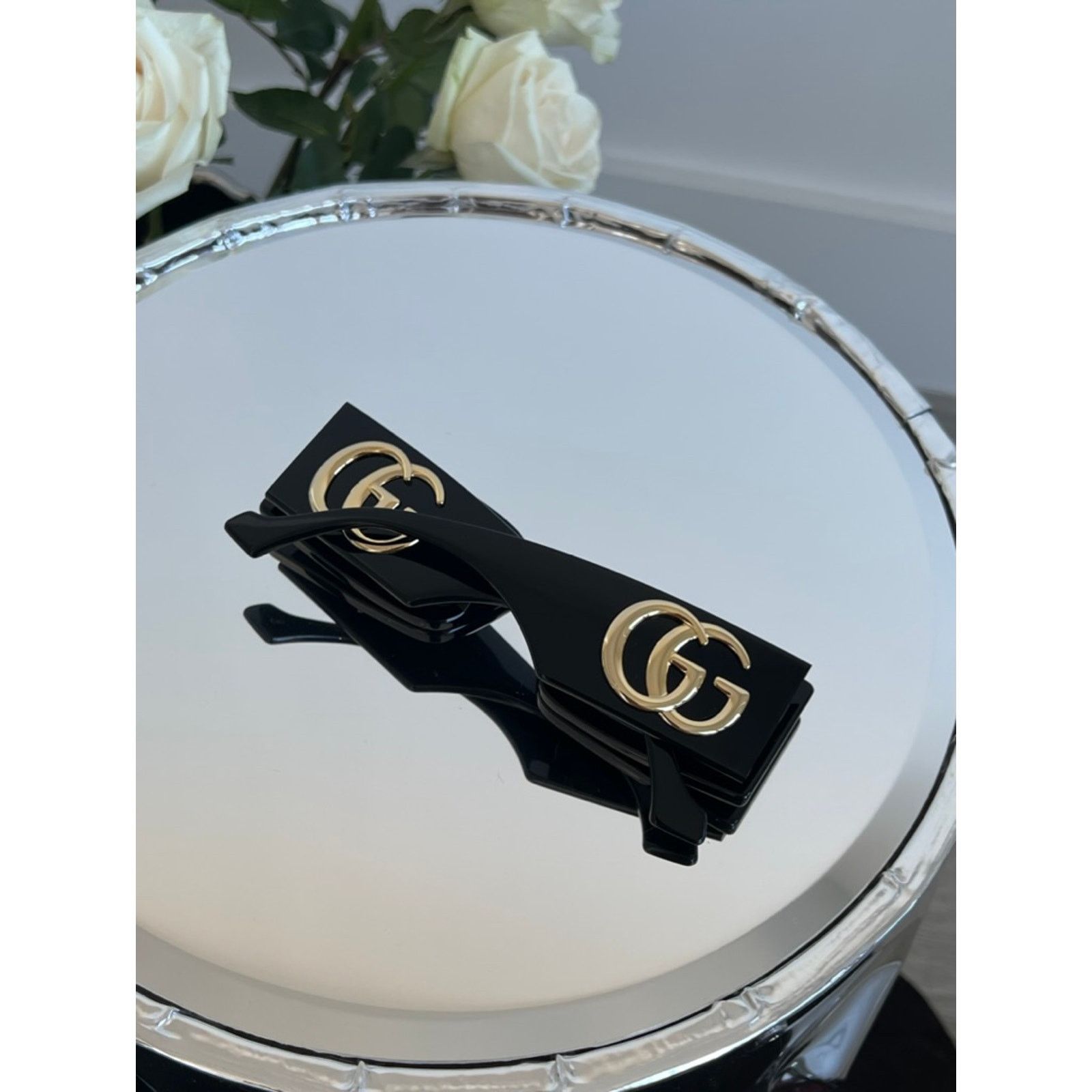 Gucci NEW Gucci GG1425S Black Marmont Sunglasses $505 Size ONE SIZE - 9 Thumbnail
