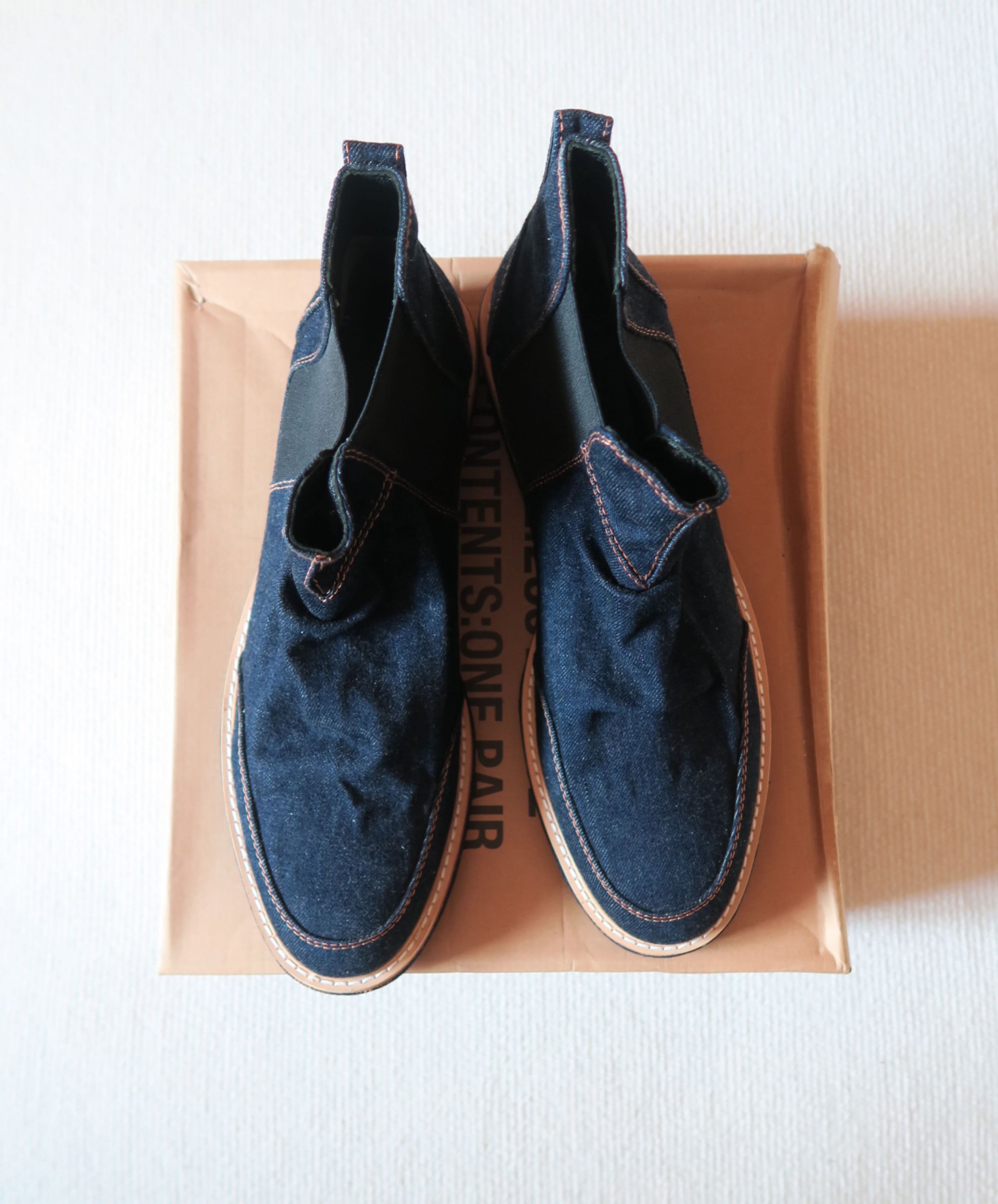 CABANE de ZUCCa Cabane de Zucca Japan Vibram Denim Boots Shoes Size US 11 / EU 44 - 2 Thumbnail