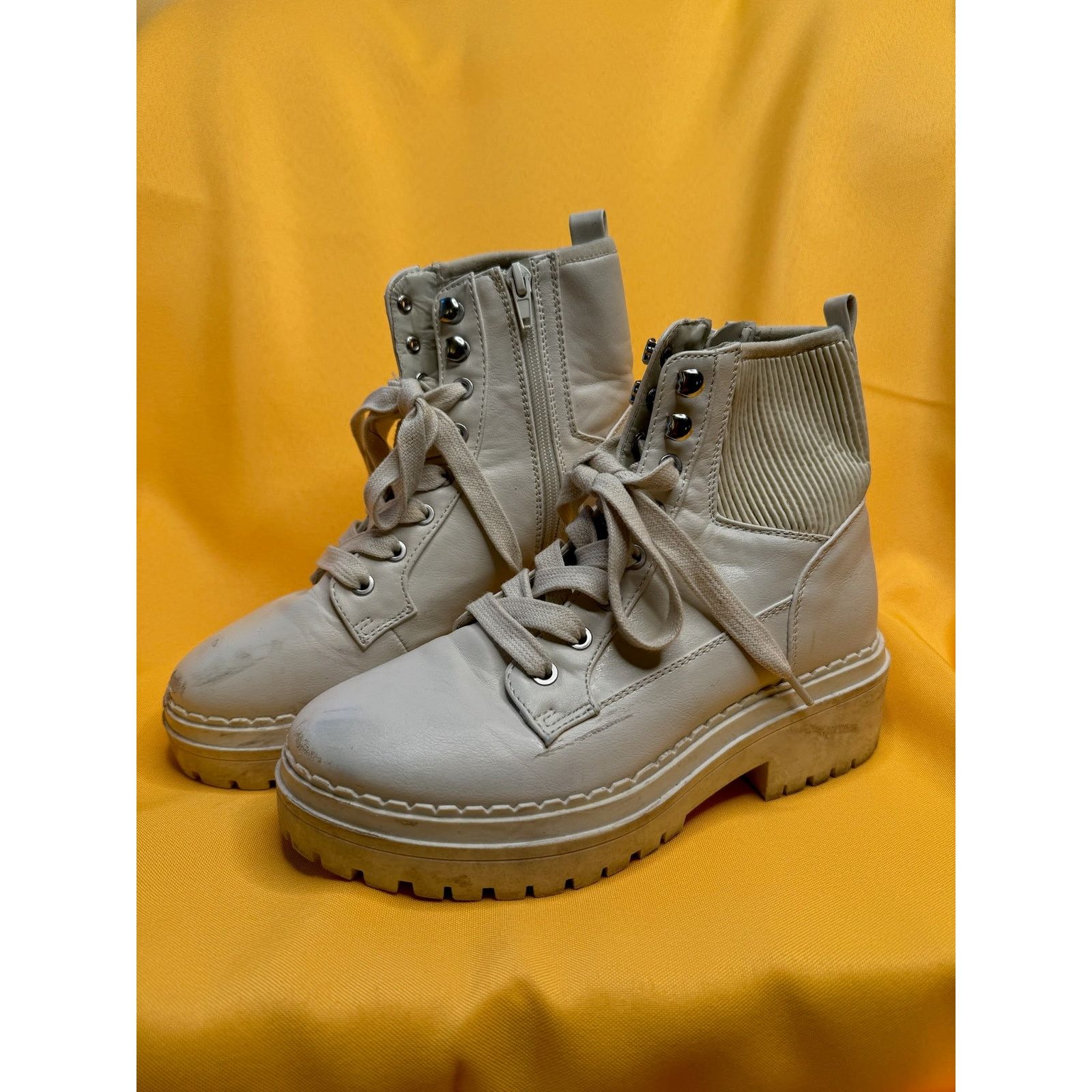 Other Indigo Rd Boot Women's Size 7M Lace Up Beige Size US 7 / IT 37 - 2 Thumbnail
