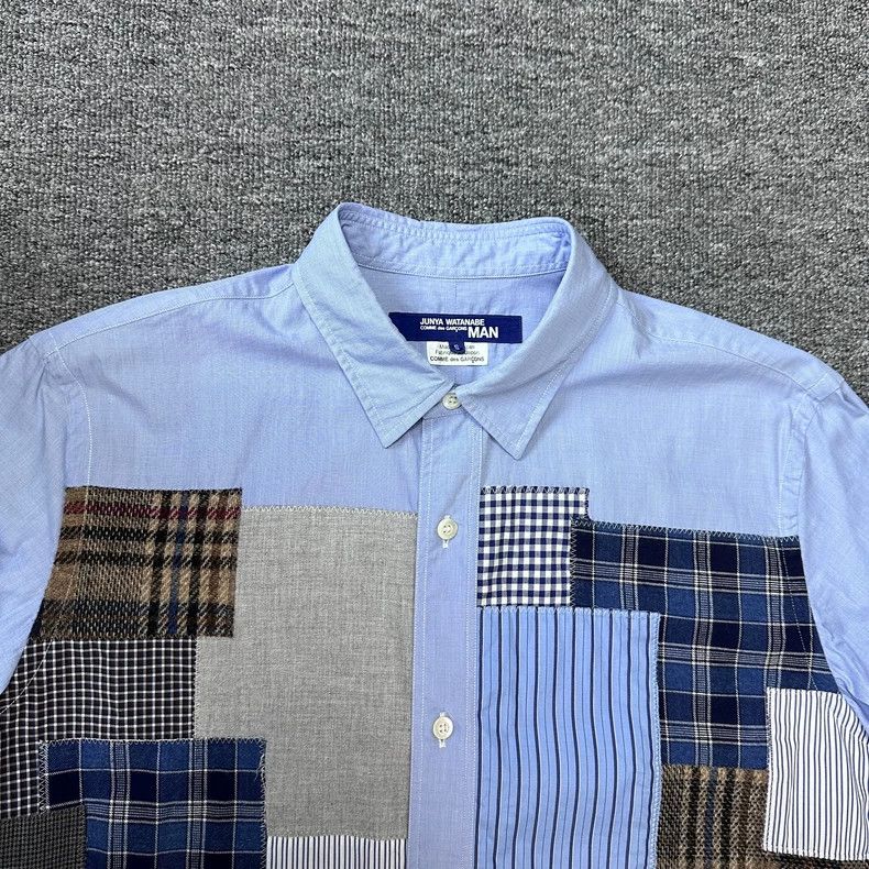 Comme des Garcons Comme Des Garcons Deconstructing Patchwork Shirt Size US M / EU 48-50 / 2 - 2 Thumbnail