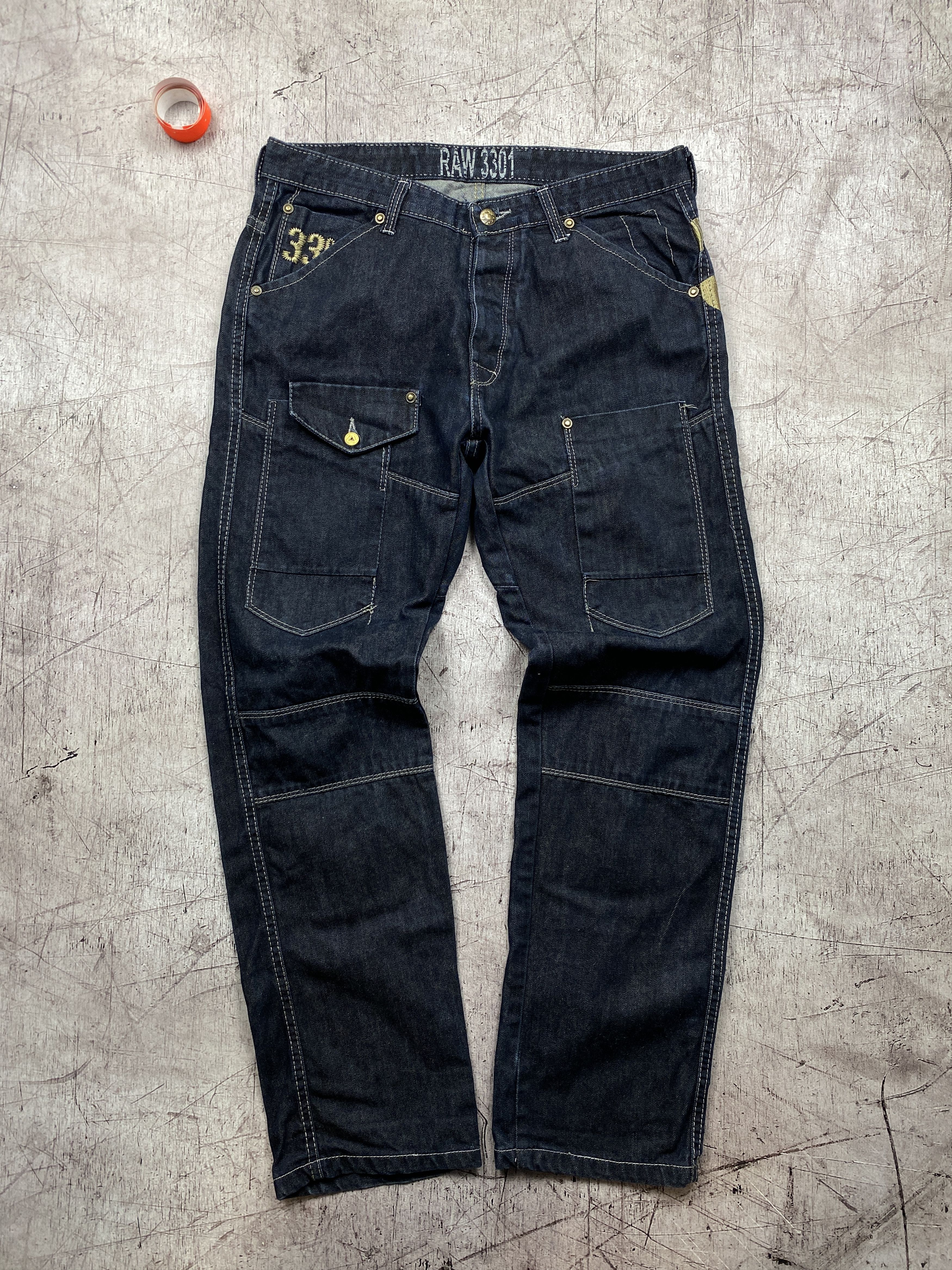 G-Star G Star Raw Vintage Mens Double Knee Jeans Denim Pants Size US 34 / EU 50 - 1 Thumbnail