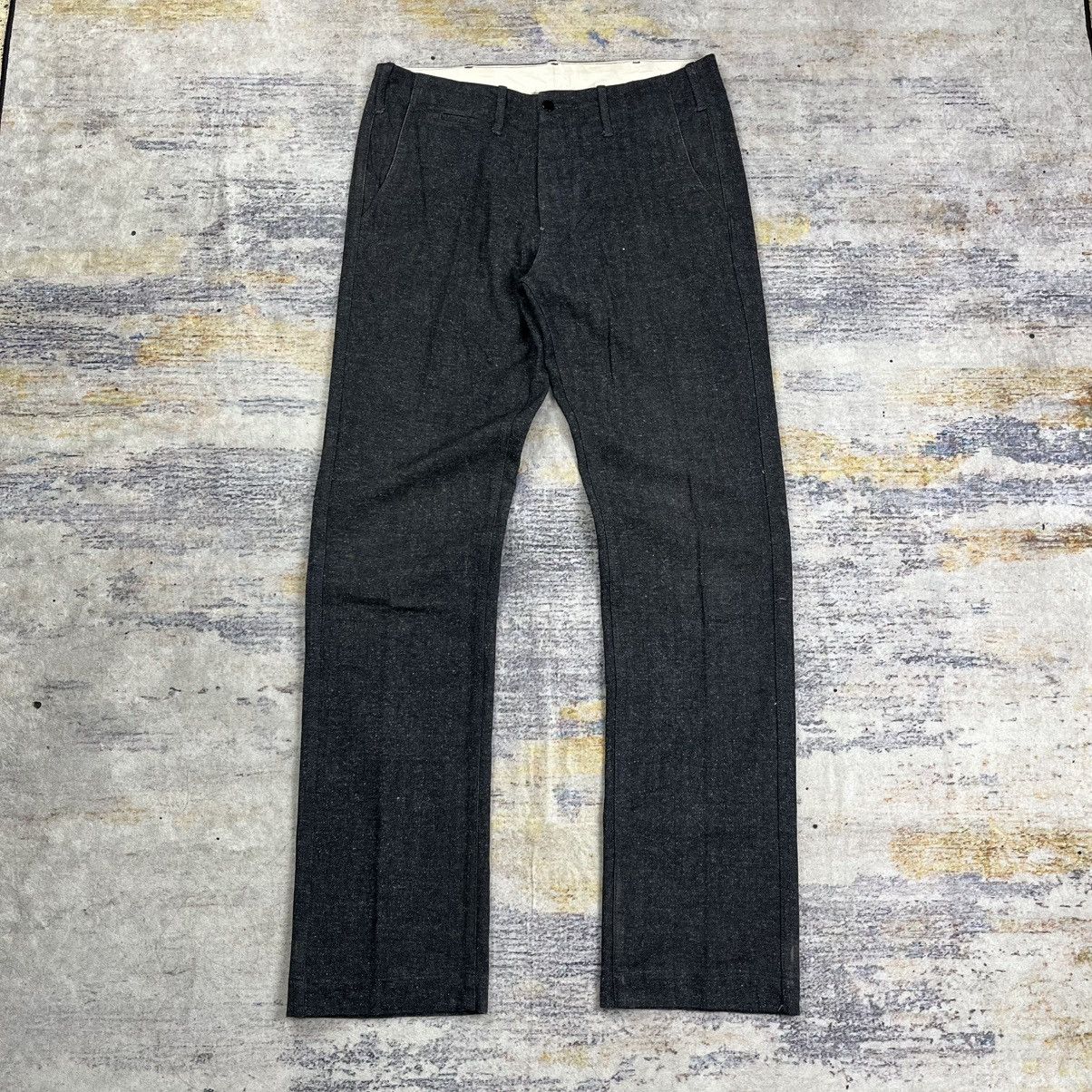 Burgus Plus Burgus plus Lot 401 jnh herringbone pants button fly Size US 32 / EU 48 - 1 Thumbnail