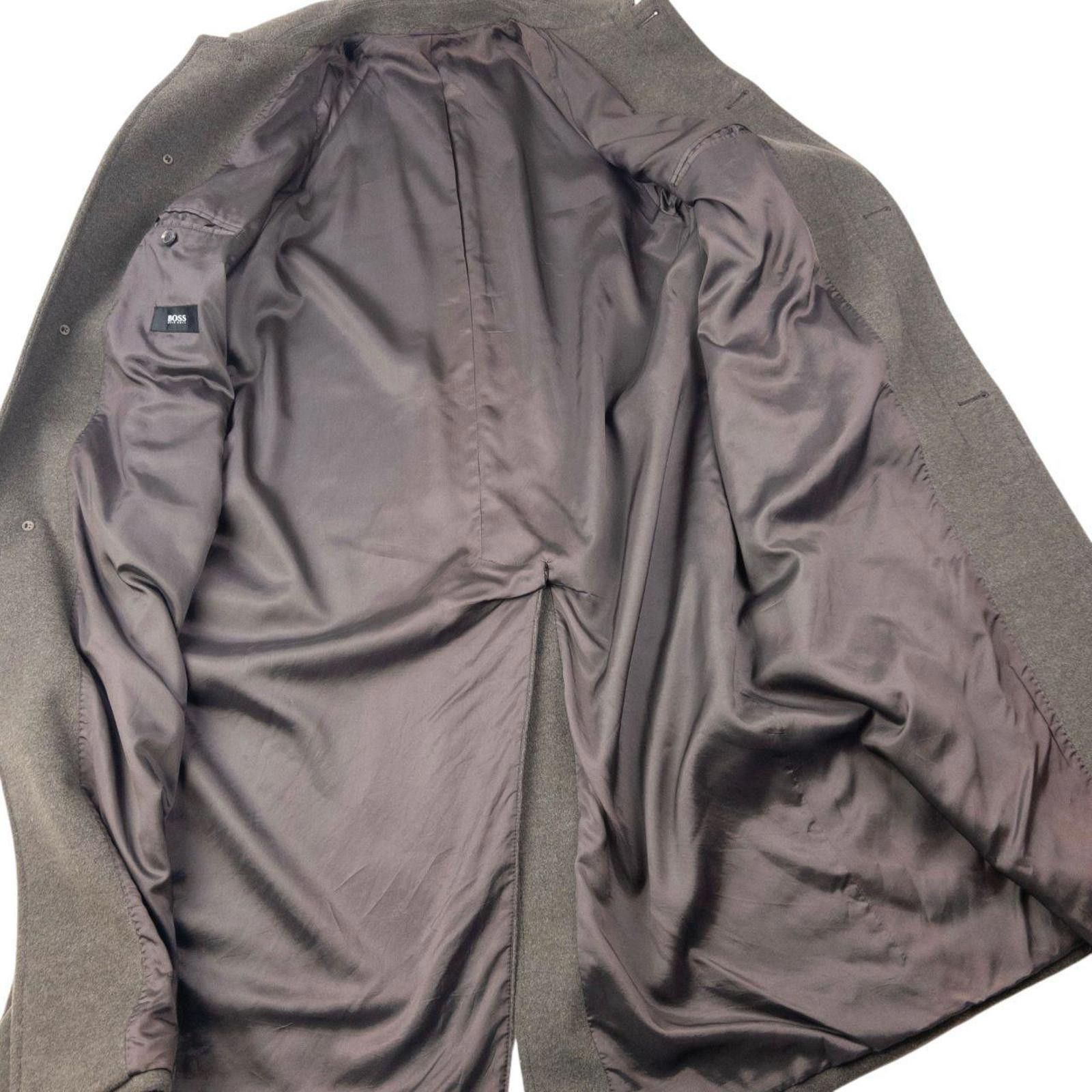 Hugo Boss Vintage 2000s Hugo Boss Longline Wool Button Up Jacket XXL Size US XXL / EU 58 / 5 - 5 Thumbnail